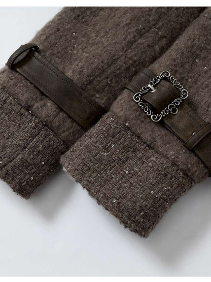 Chanel-Style Reversible Fleece Coat【s0000014462】