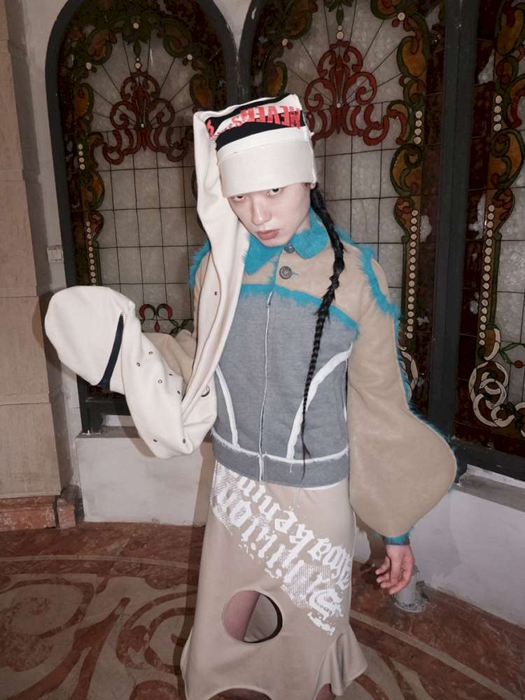 Fur Paneled Polar Fleece Coat【s0000015148】