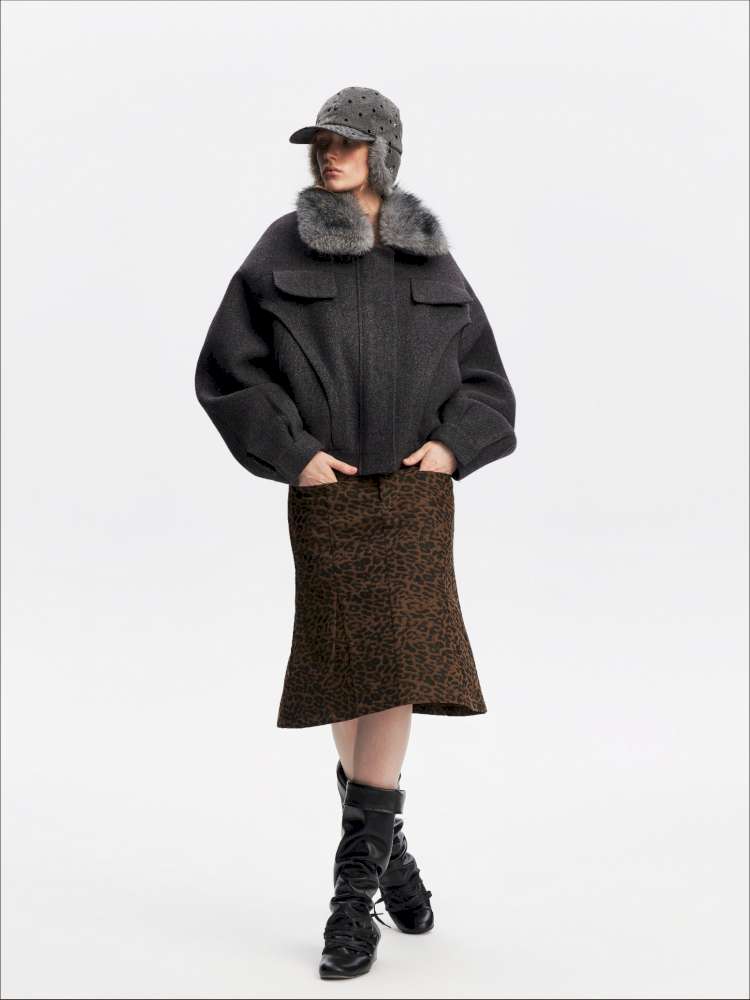Leopard Print A-Line Mermaid Skirt【s0000015063】
