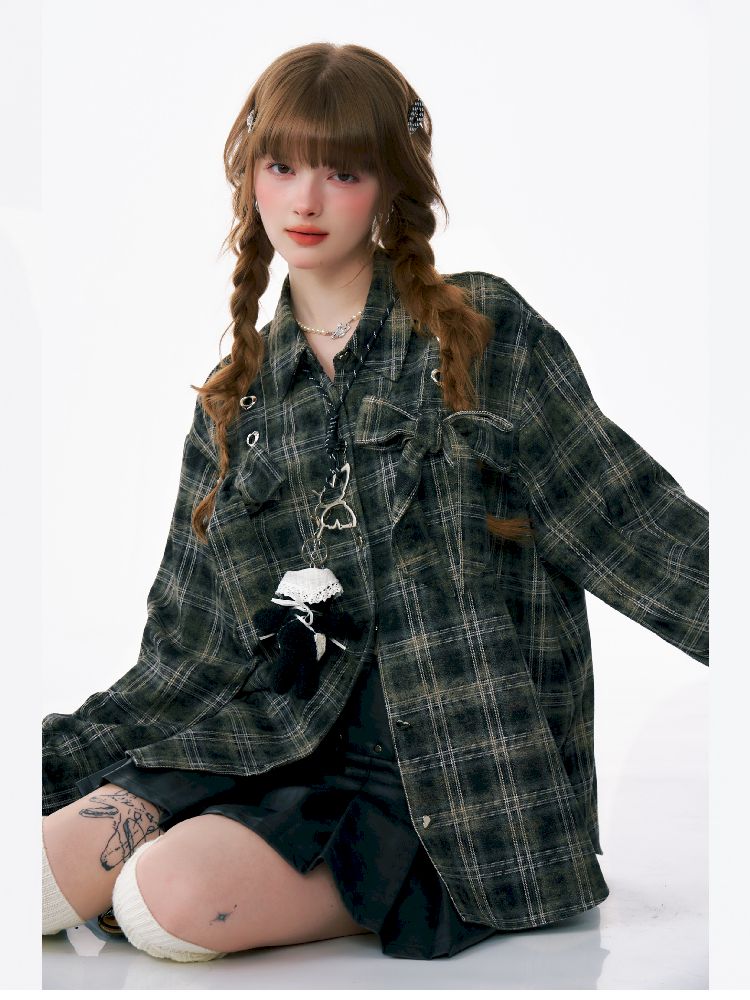 Loose Plaid Jacket【s0000012219】