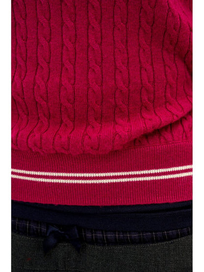 Contrast Twist Bow Woolen Vest【s0000016098】