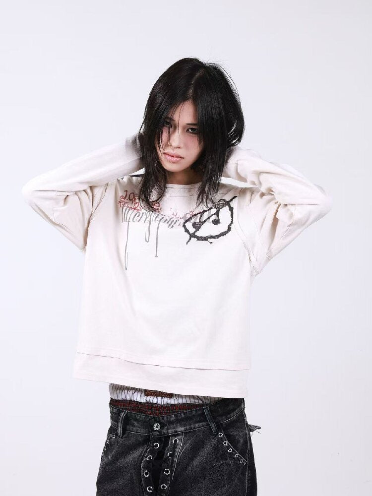 Cotton Linen Bone Apricot Long Sleeve【s0000018192】