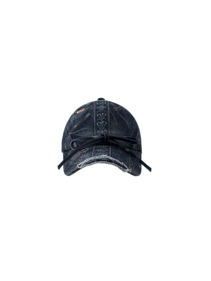 Denim Printed Baseball Cap【s0000009866】