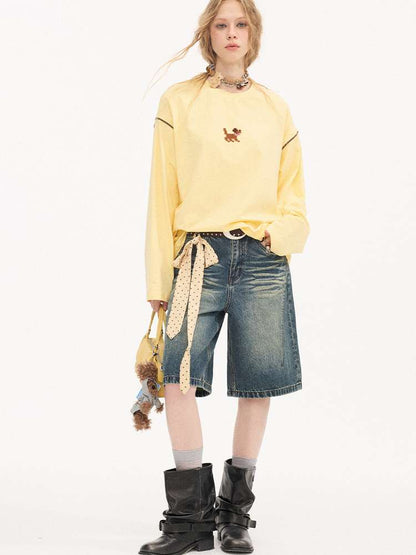 Cat Beard Denim Split Pants【s0000015419】