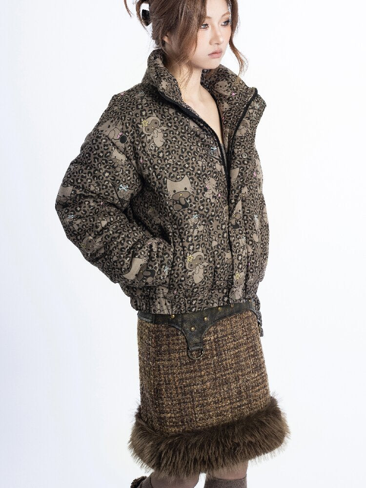 Leopard Cartoon Cat Cotton Suit【s0000018048】