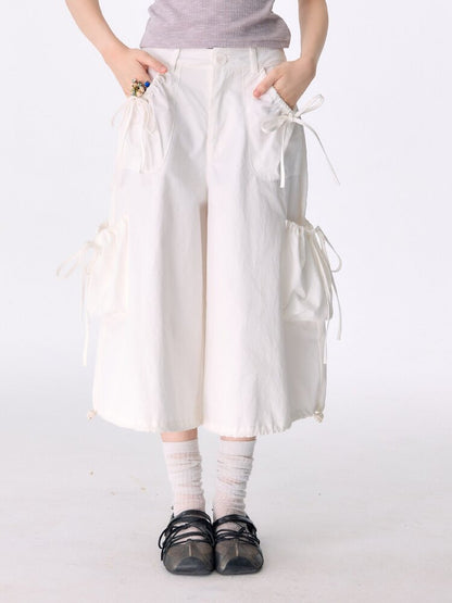 Multi-Pocket Wide-Leg Casual Pants【s0000017672】