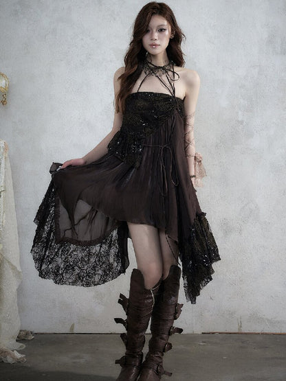 Dreamy Heiress Lace Chiffon Dress【s0000017984】