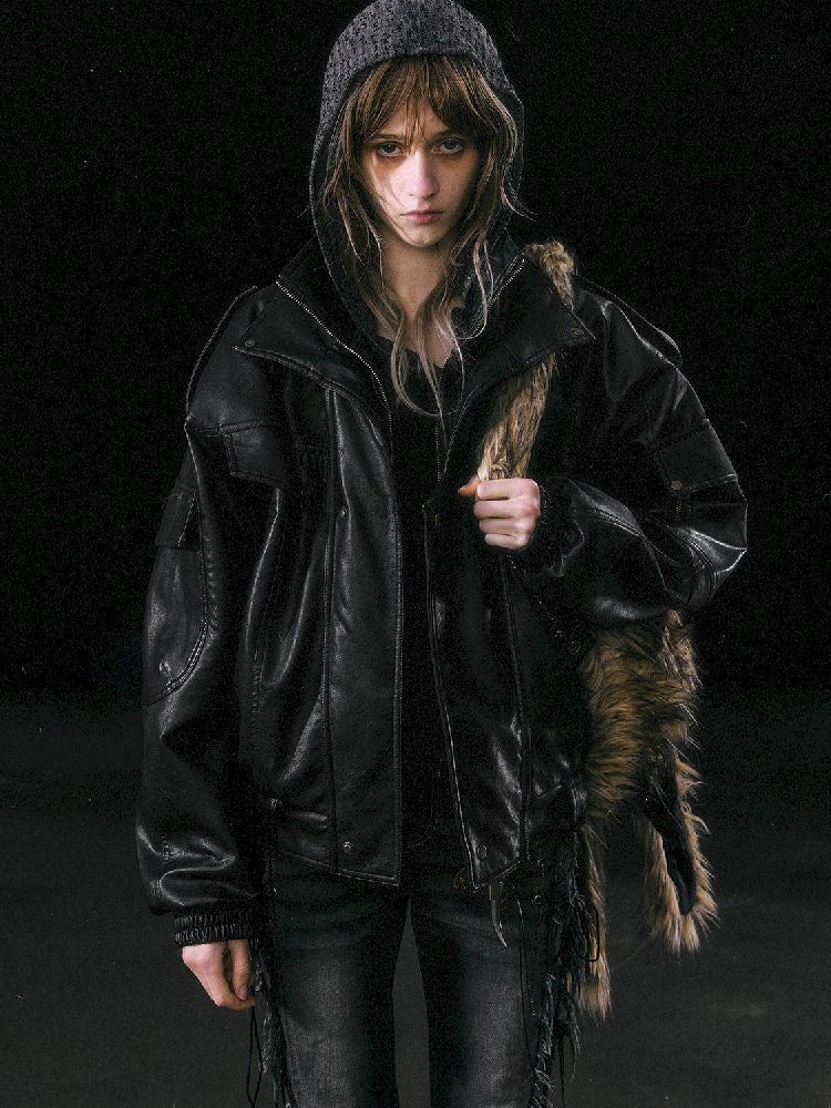 Removable FUR FLIGHT JACKET [S0000010762]