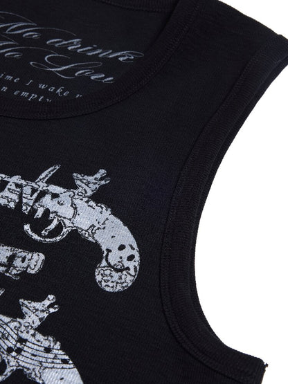 Full Solo Fire Gun Sleeveless Vest【s0000016967】