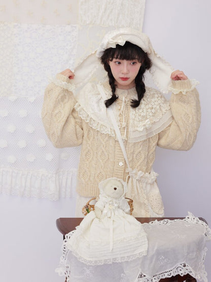 Crochet Patchwork Drawstring Bag【s0000016506】