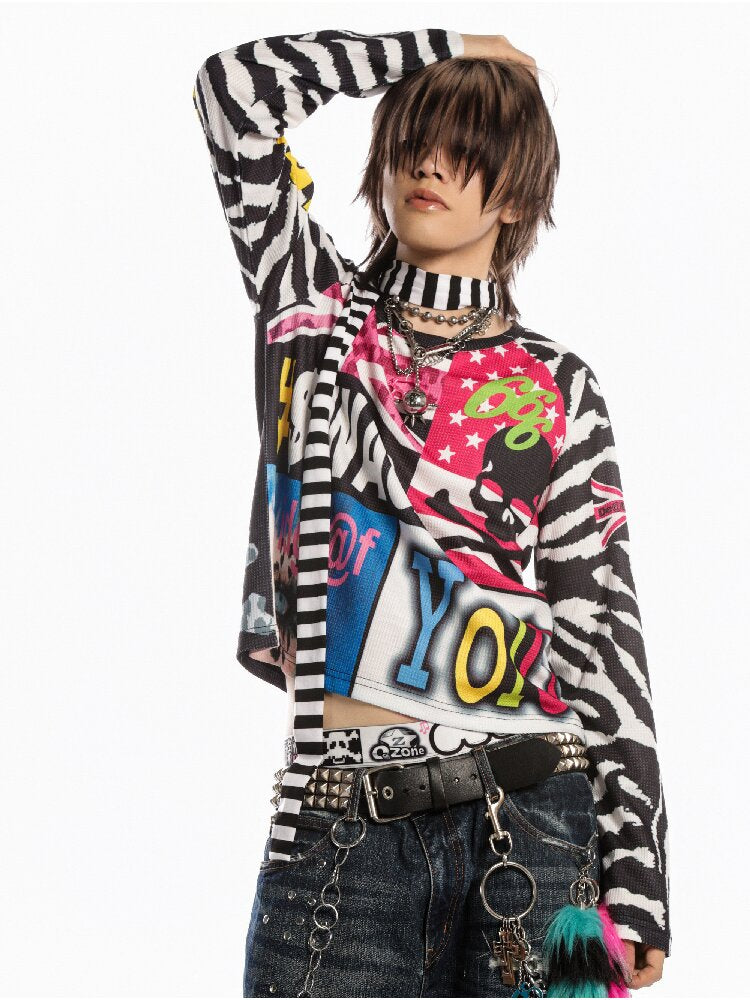 American Flag Skull Long Sleeve【s0000019127】