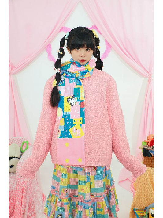 Printed Shaker Scarf【s0000004663】