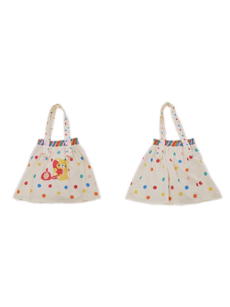 Rainbow Diary Double Shoulder White Skirt Styling Shoulder Bag【s0000009093】