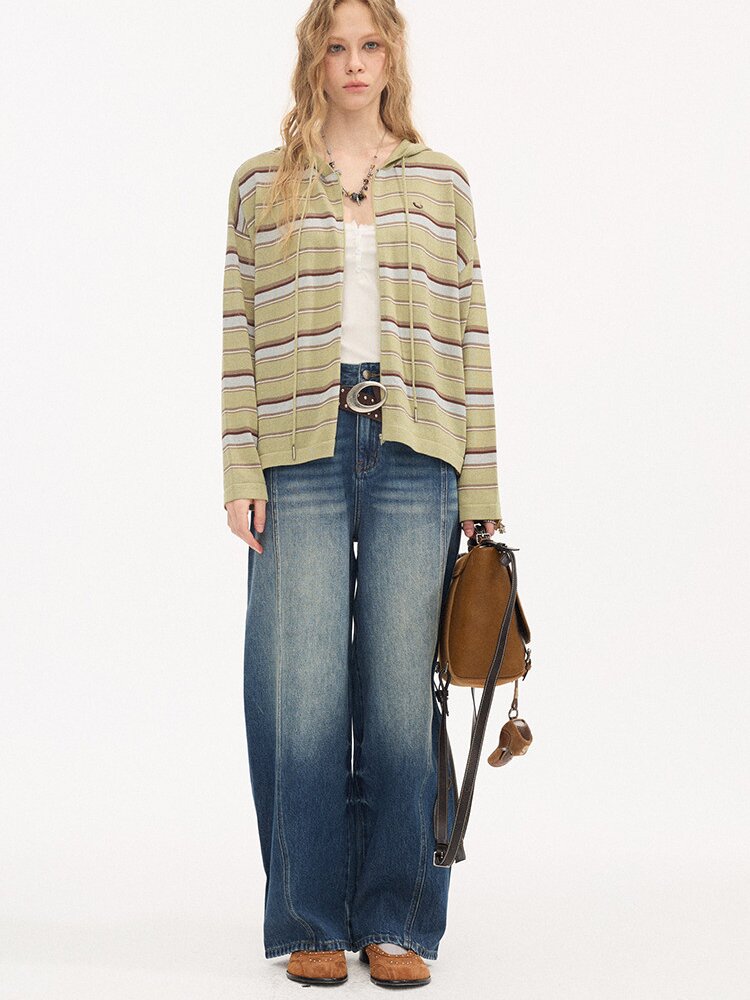Split Cat Whiskers Scimitar Jeans【s0000015895】