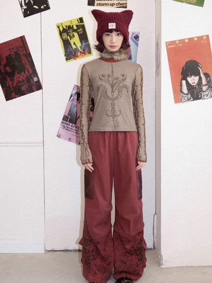 High Waisted Straight Leg Pants【s0000012270】