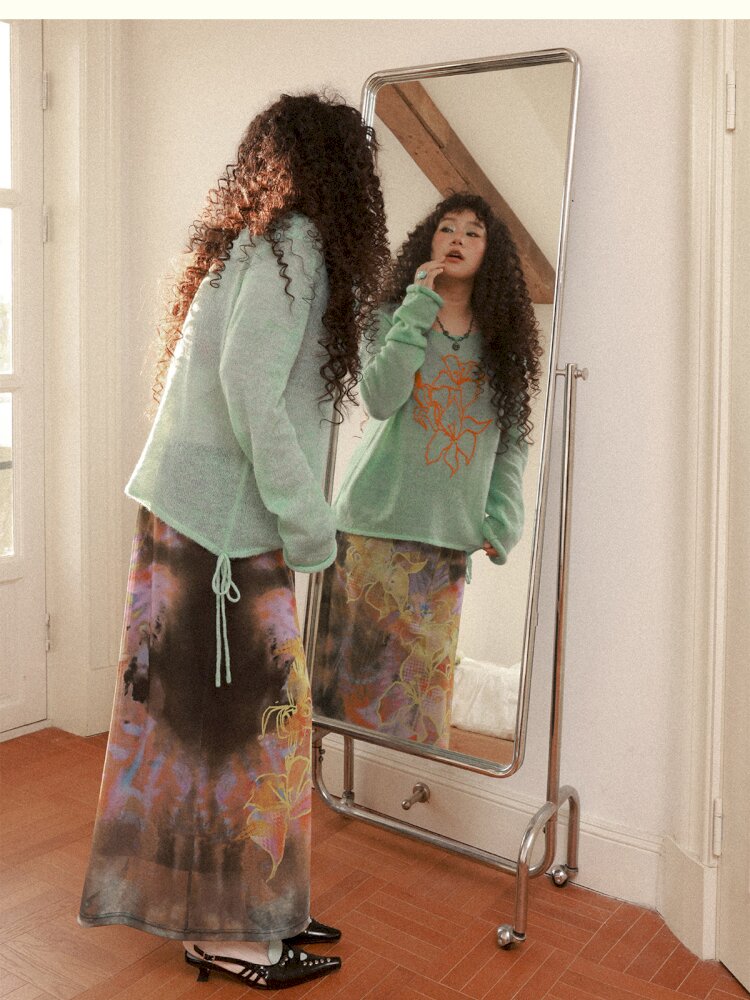 Dance Of Dawn Lily Orchid Skirt【s0000015454】