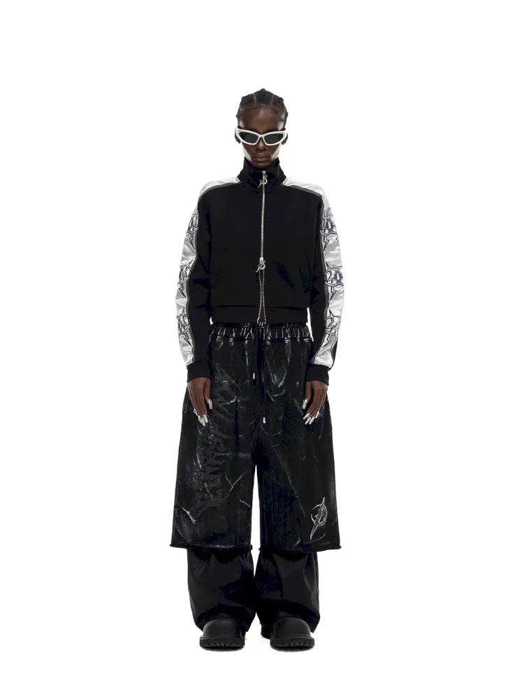 Relaxed Streetwear Y2K Layered Sweatpants【s0000014014】