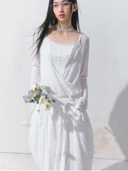 High-Waisted Half-Length Skirt【s0000012154】