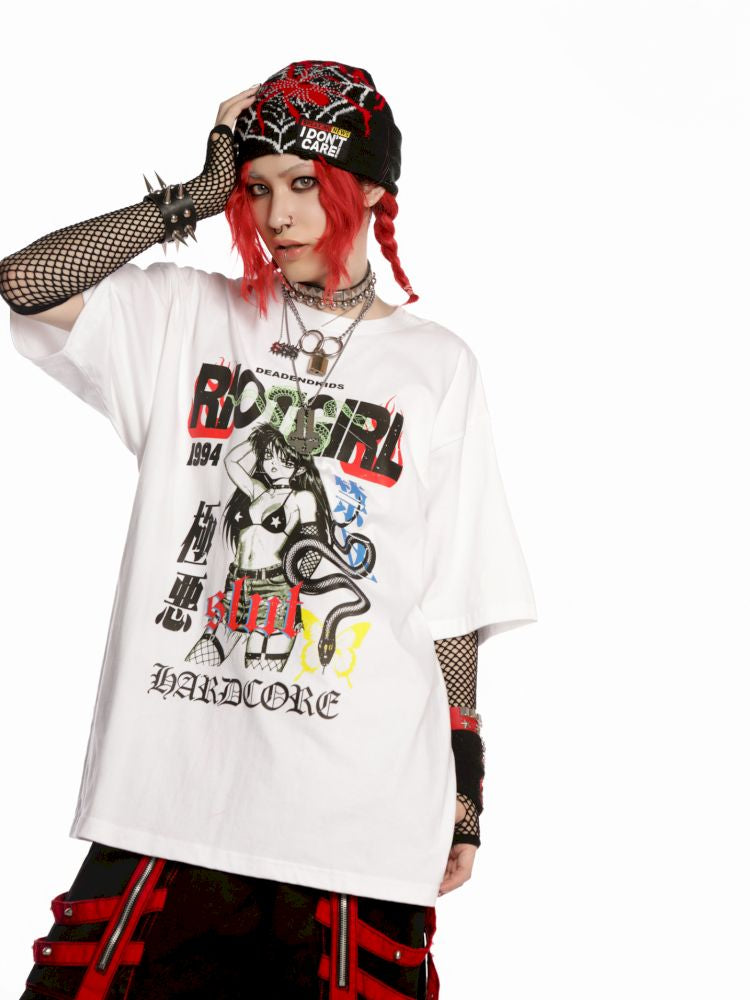 Street tide loose versatile multicolor T-shirt【s0000013601】