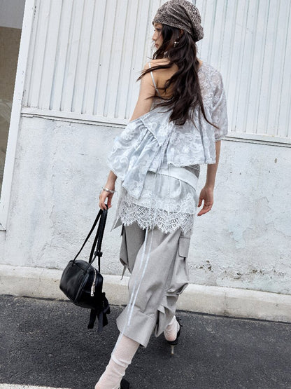 Sea Salt Lace Patchwork Camisole【s0000016867】