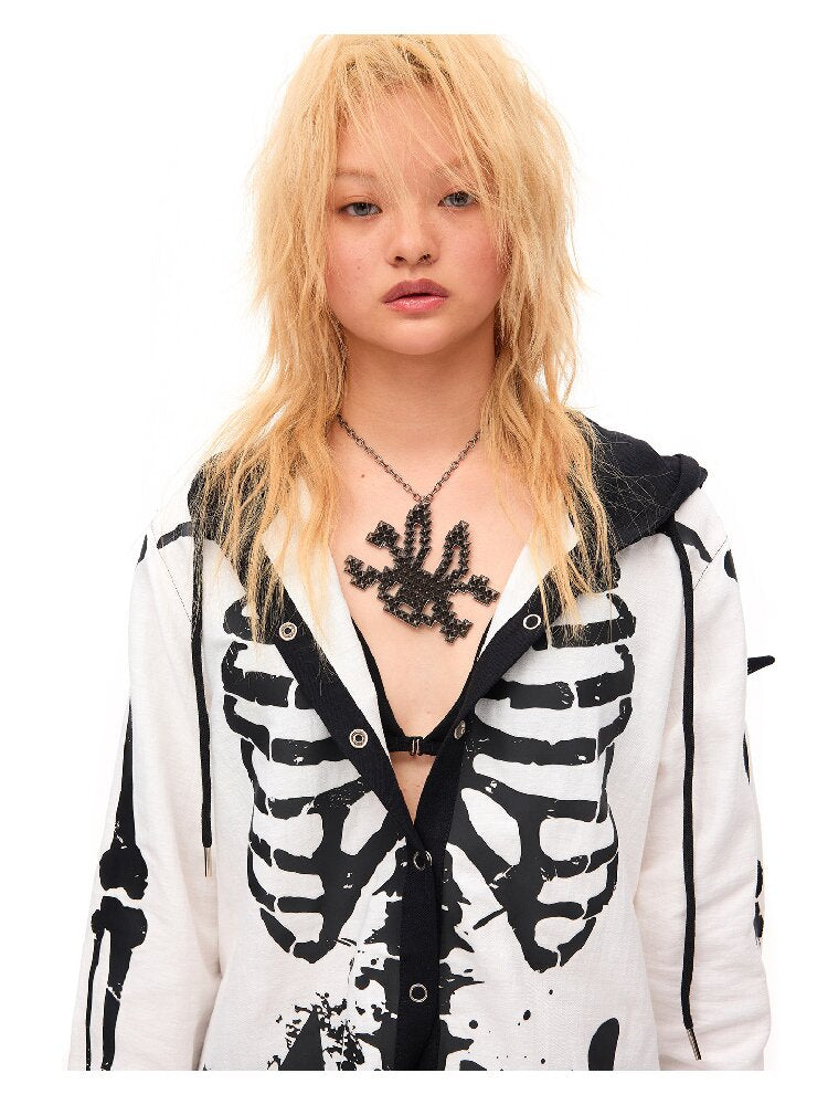 Studded Rabbit Skull Necklace【s0000016488】