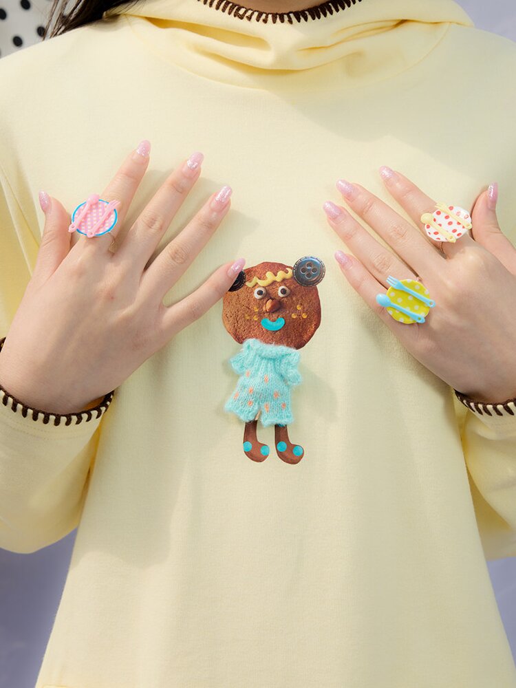 Tableware Star Ring Necklace【s0000015847】