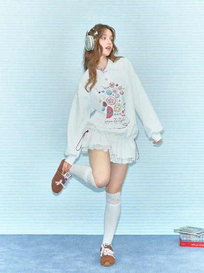 Polo Neck Waisted Sweatshirt Dress【s0000011516】
