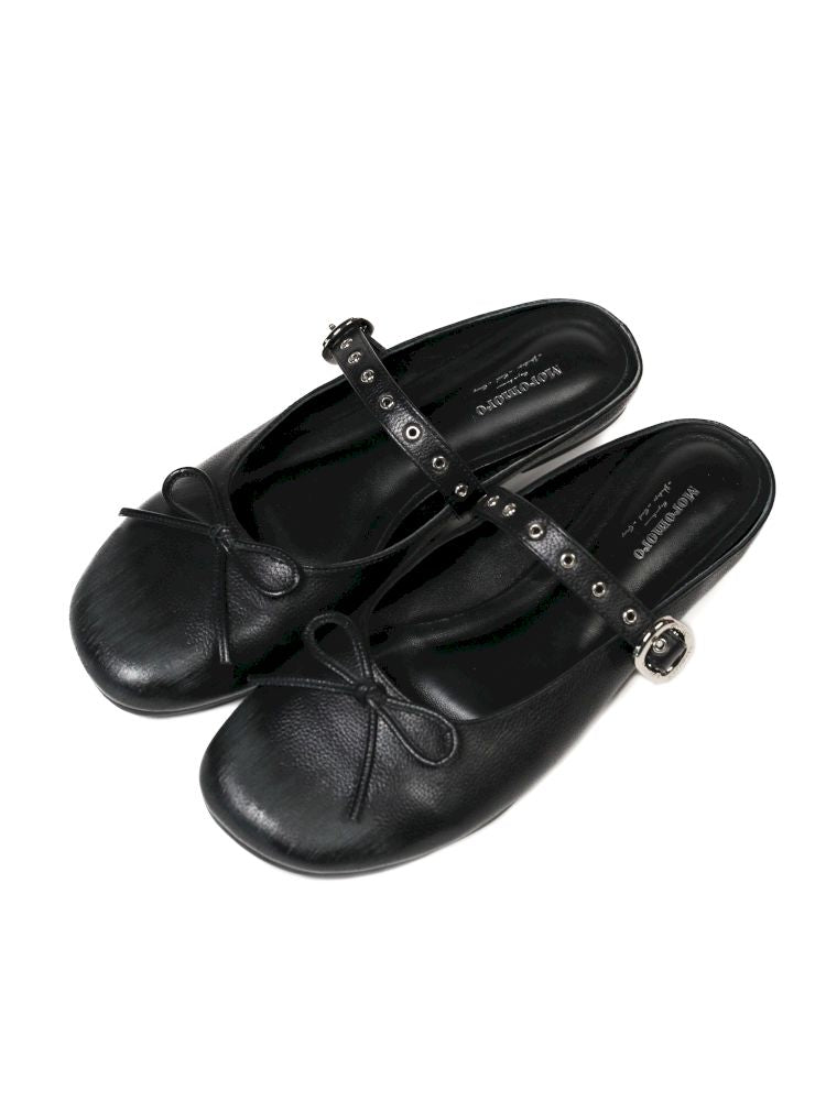 Carved Single Buckle Ballet Shoes【s0000013438】