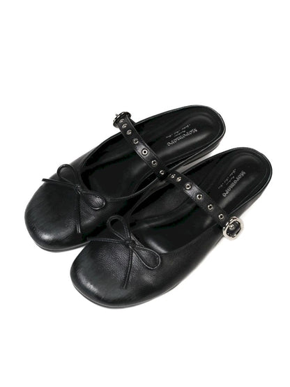 Carved Single Buckle Ballet Shoes【s0000013438】