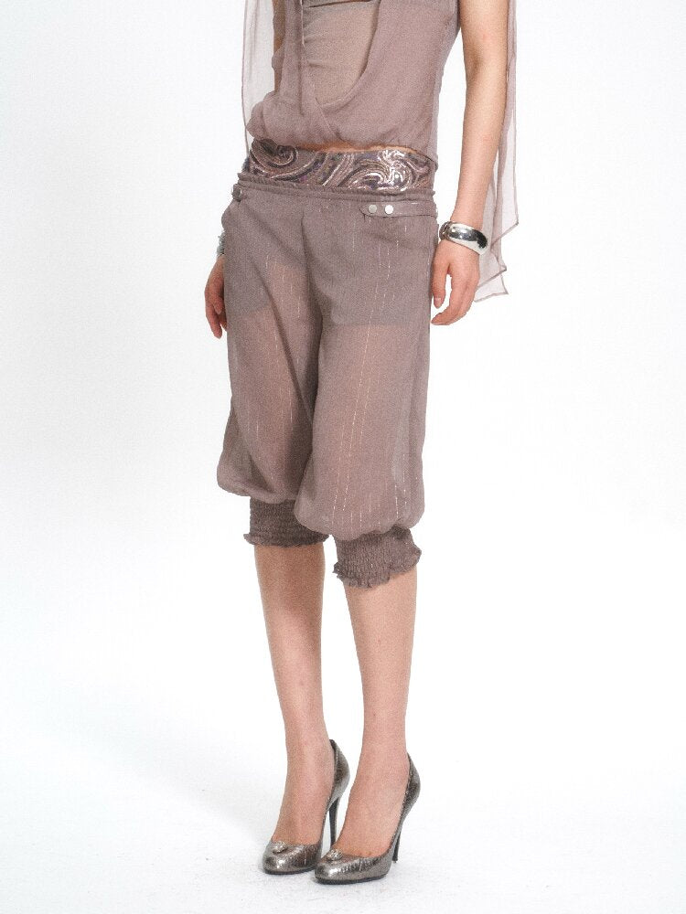 Detachable Chiffon Lantern Pants【s0000017661】