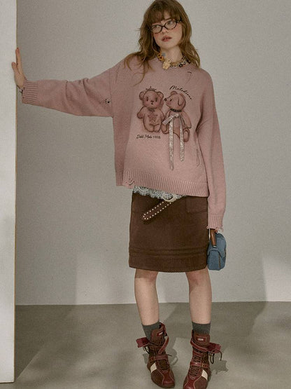 Large Pockets Leather Skirt【s0000014410】