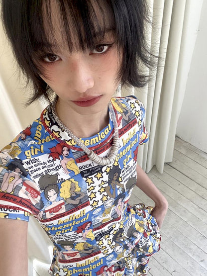 Manga Full Print Cake Dress【s0000012420】