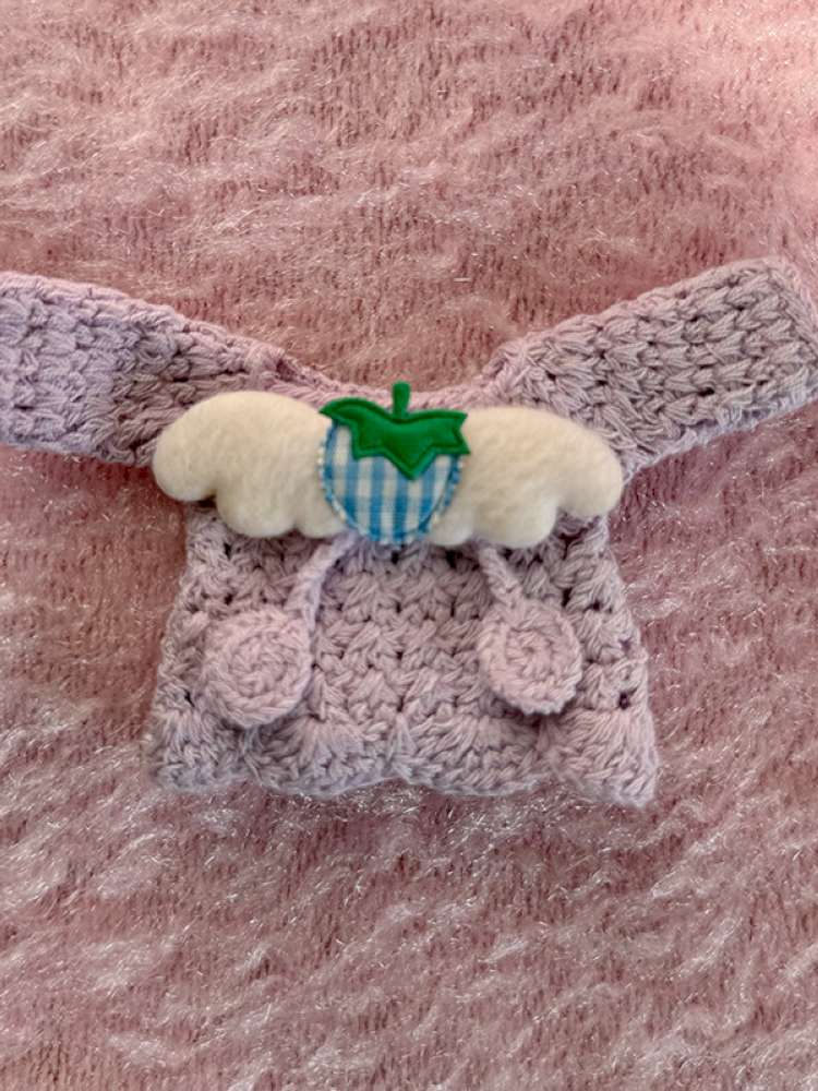 Knitted Strawberry Hairpin Sweater【s0000015111】