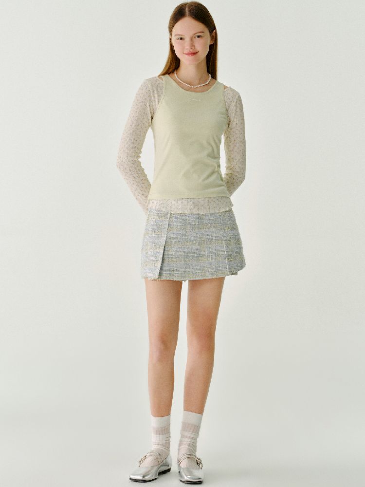Peplum Double Layer Bottom Short【s0000011971】