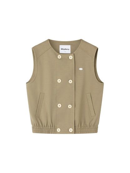 Lily Valley Double Breasted Vest【s0000015674】