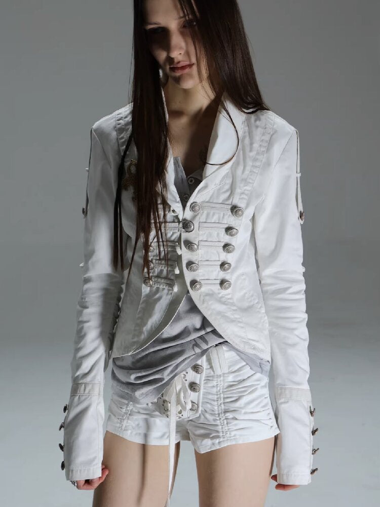 Washed Cotton Napoleon Jacket【s0000015909】