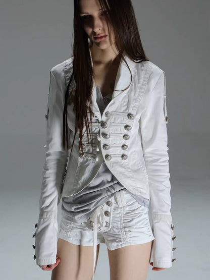 Washed Cotton Napoleon Jacket【s0000015909】