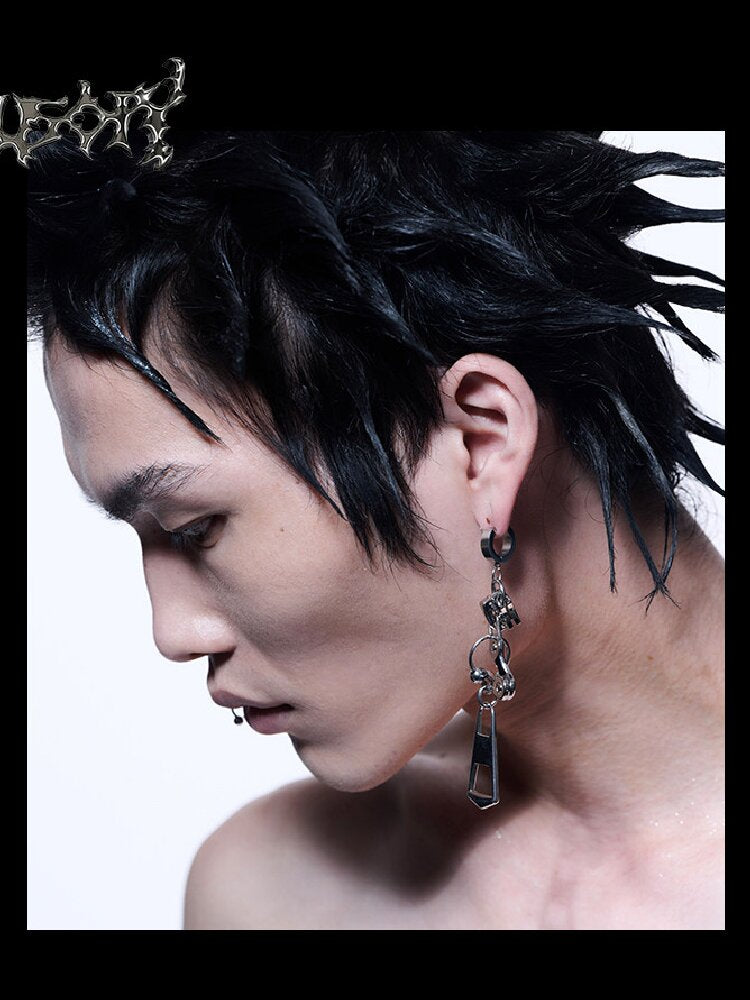 Futuristic Reworked Ear Clips Studs【s0000018876】