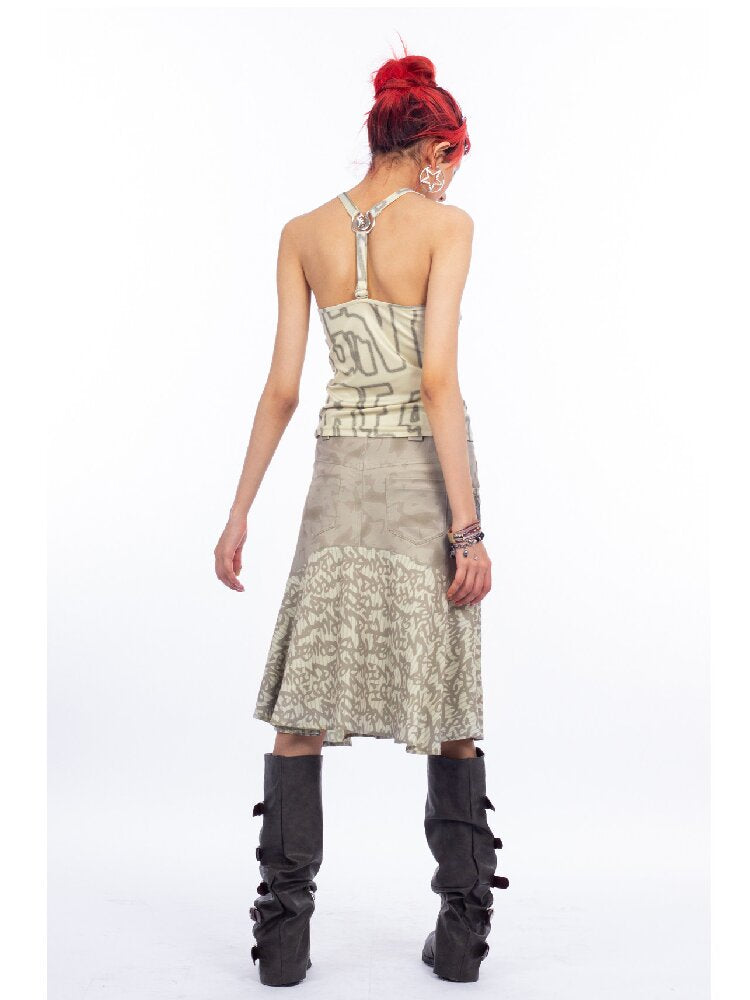 Mystery Logo Alloy Buckle Camisole【s0000018063】