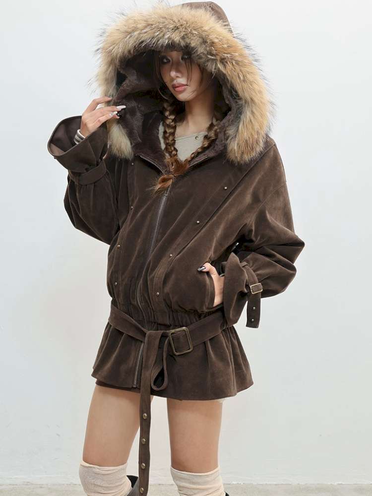 French Velvet Rabbit Fur Jacket【s0000014835】