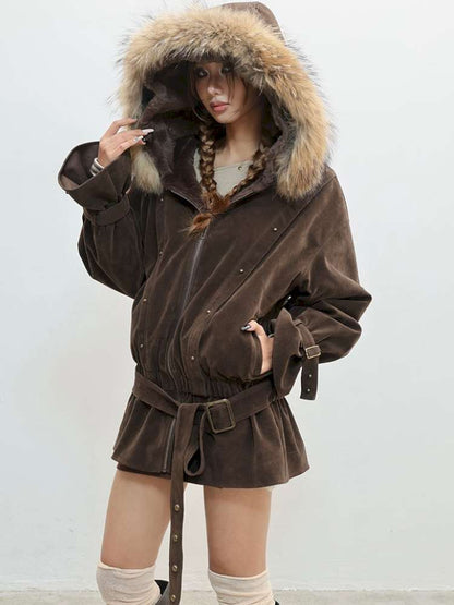 French Velvet Rabbit Fur Jacket【s0000014835】