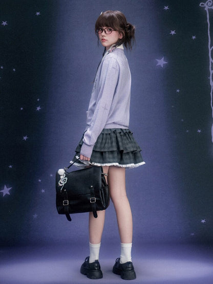 Galaxy Light Purple Star Cardigan【s0000015755】