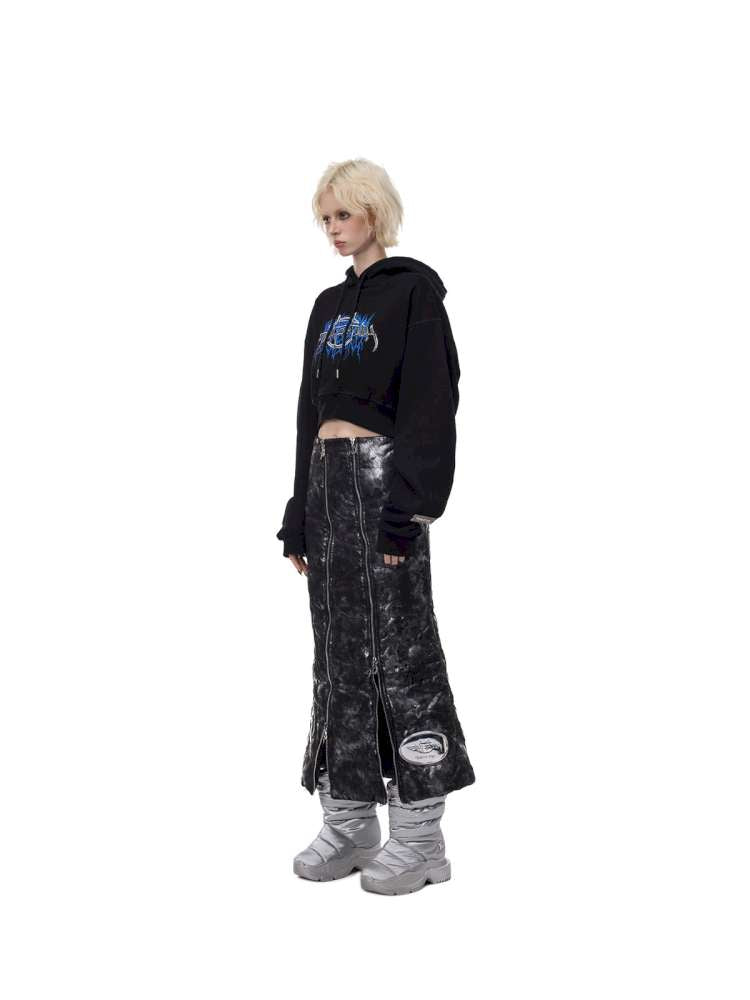 Silver Electric Moon A-line Skirt【s0000015135】