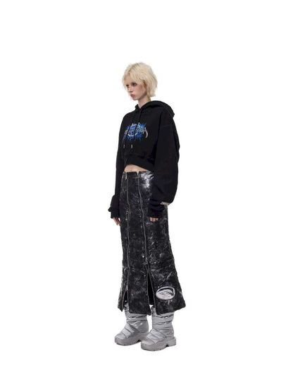 Silver Electric Moon A-line Skirt【s0000015135】