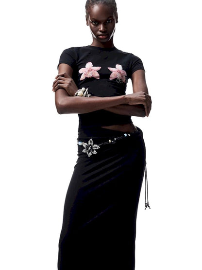 Floral Print Short Sleeve T-Shirt【s0000012398】