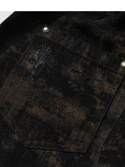 Washed Ripped Denim Harem Pants【s0000015549】