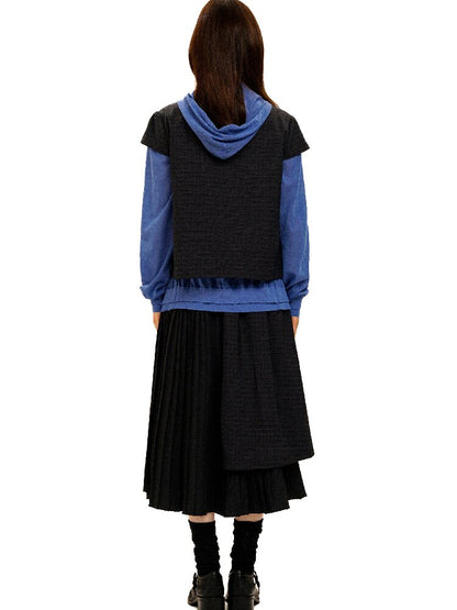 Plaid Puff Sleeve Skirt Set【s0000017925】
