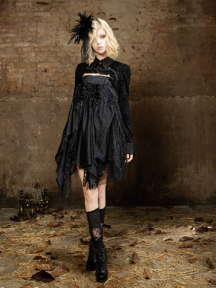 Romantic Palace Midi Skirt【s0000018377】
