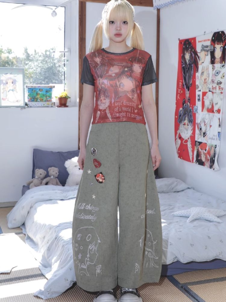 KillAngel Short Sleeve Mesh T-Shirt【s0000012329】