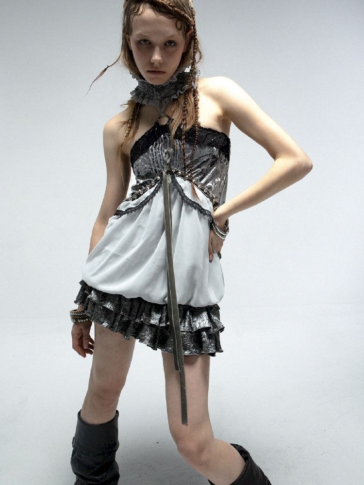 Vacation Halter Plunge Top【s0000012208】